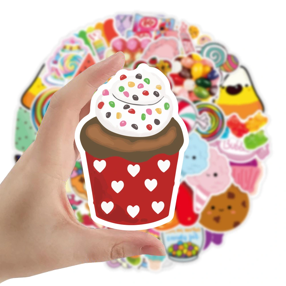 Seven Color Candy Doodle Stickers Are Waterproof