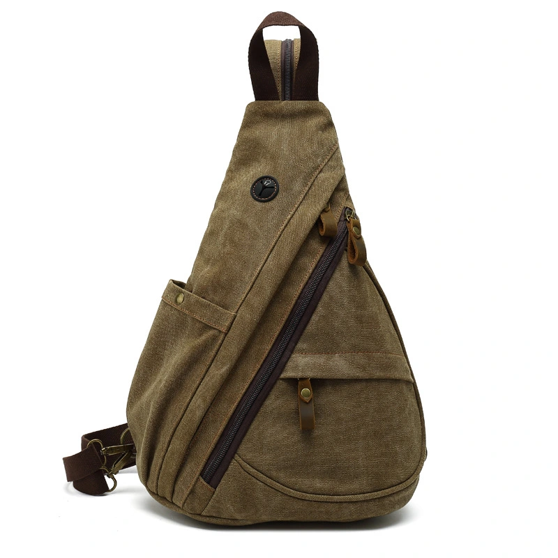 Men's Canvas Chest Bag Large Capacity Leisure