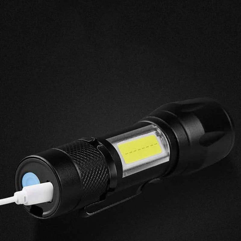 USB Rechargeable Mini Portable Ultra-bright Pocket-sized Household Long-range Outdoor Lighting