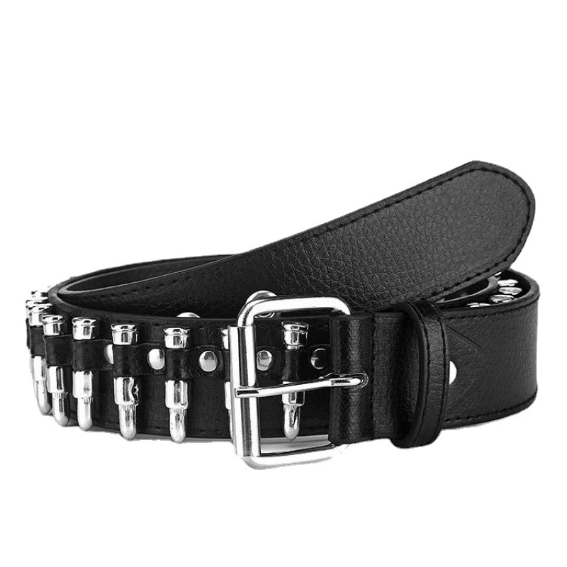 Boys Belt Rivet Men's Punk European And American Fashion Bullet Belt