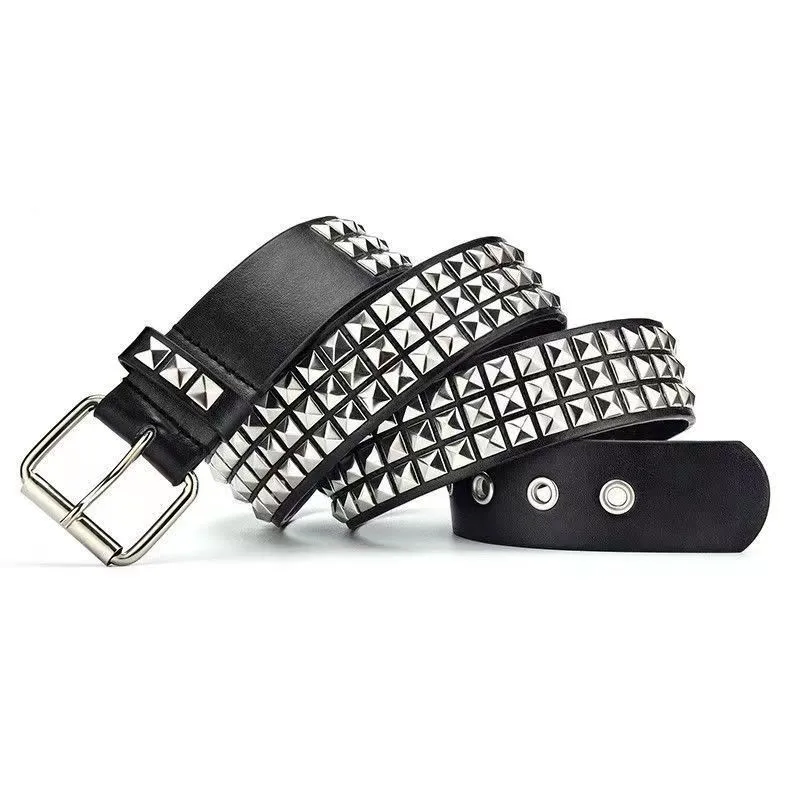 Boys Belt Rivet Men's Punk European And American Fashion Bullet Belt