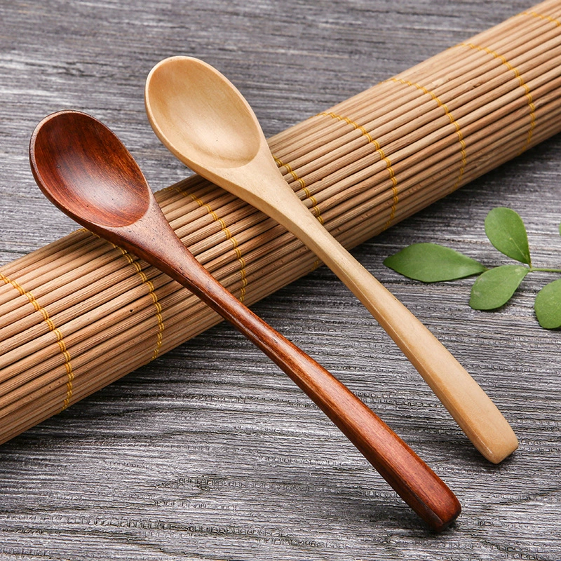 Solid Wood Tea Spoon For Dessert