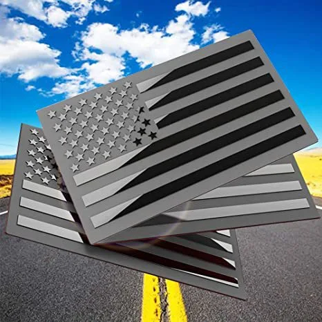 Bumper Stickers Metal Bumper Stickers 3D Concave-convex Filling Paint Car Body Sticker