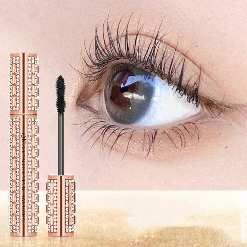 Women's Fashionable Waterproof Hold Makeup Thick And Curly Mascara