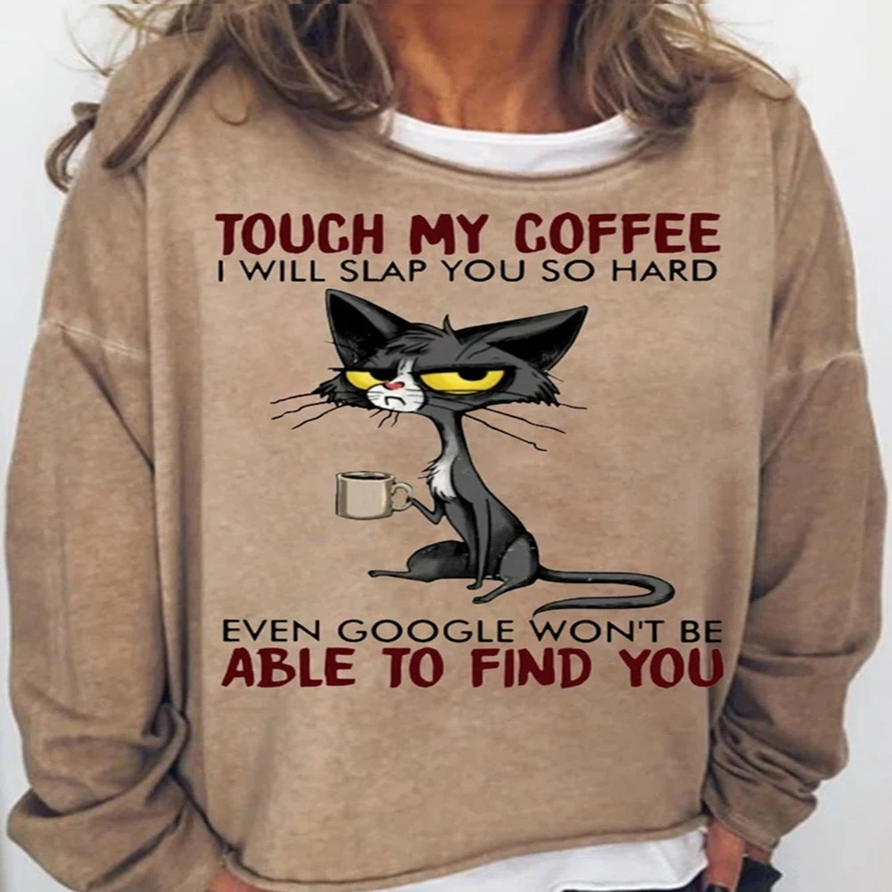 Fashionable Letter Print Loose Women's Sweater