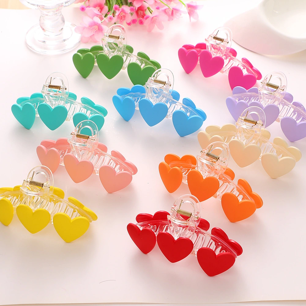 Women's Fashion Colorful Heart Hair Clip