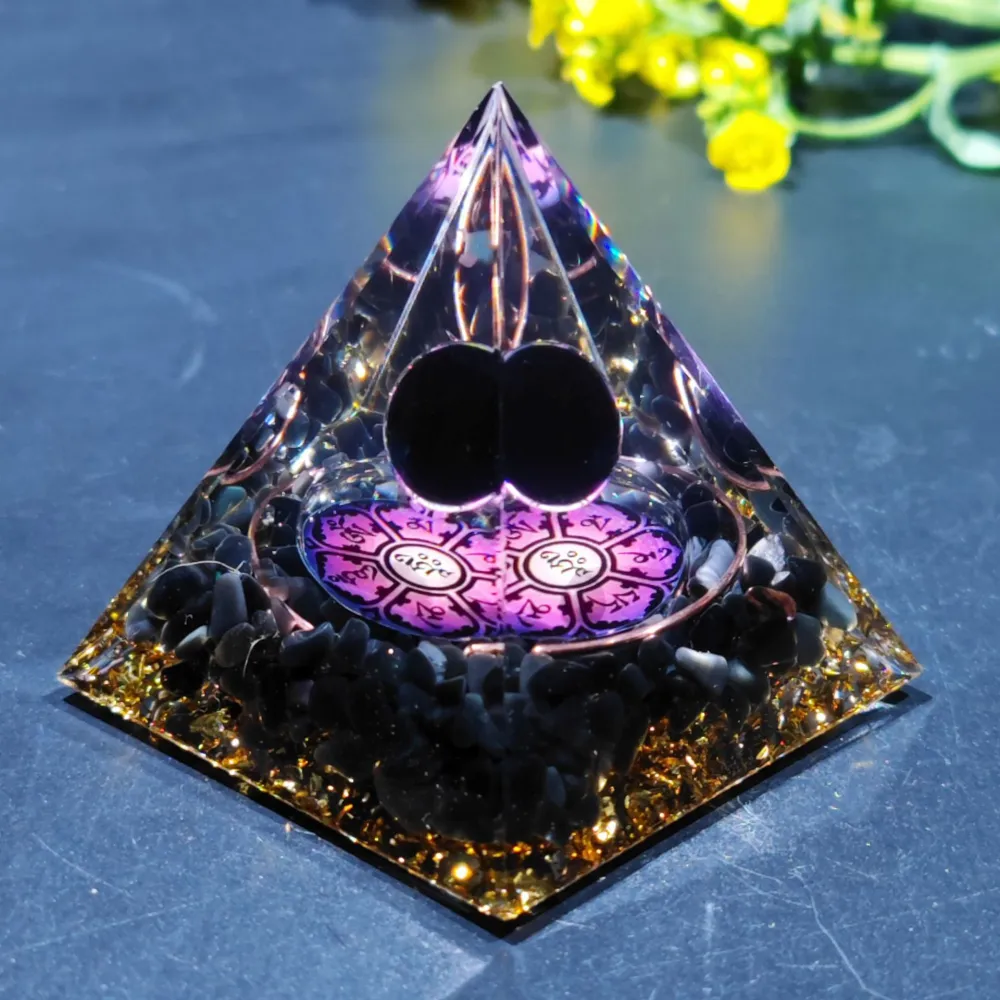 Broken Stone Pyramid Home Crafts Resin Ornaments