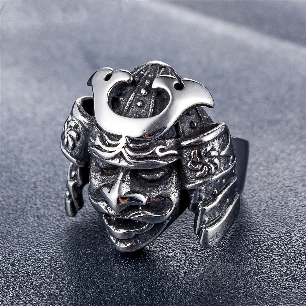 Men's Titanium Steel Antique Skull Ring