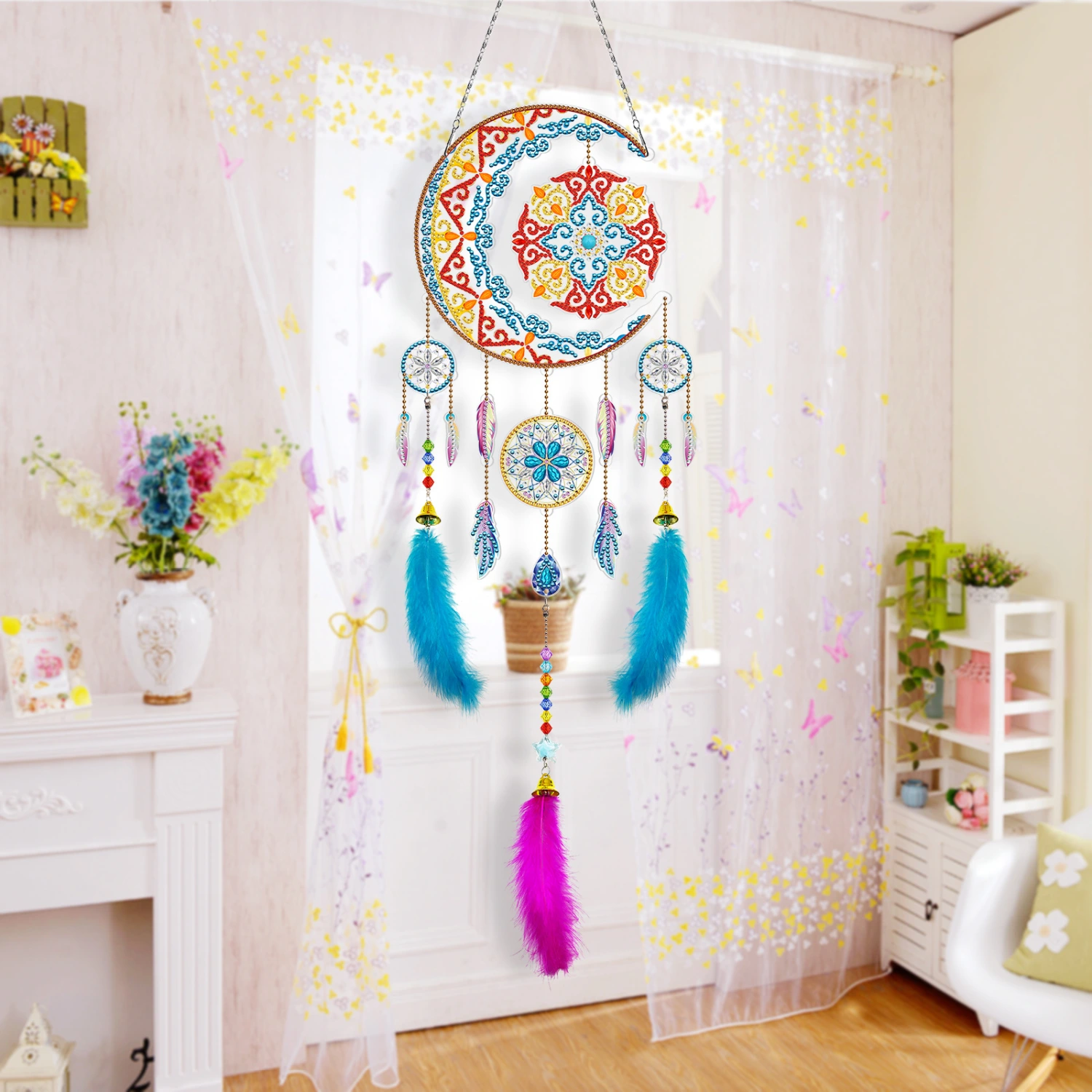 Diamond Painting Wind Chimes 5d Pendant Bedroom Decoration Handmade DIY