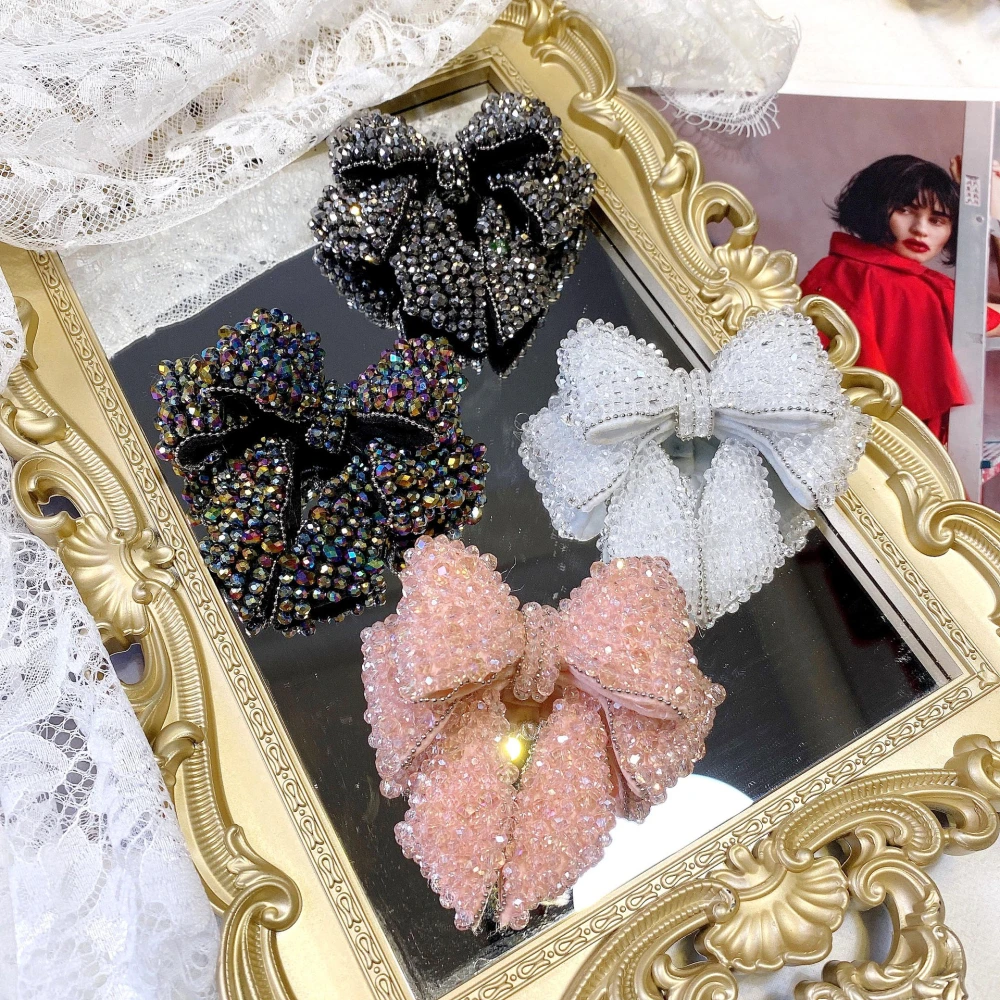 Handmade Diy Diamond Bow Shoe Flower Decoration