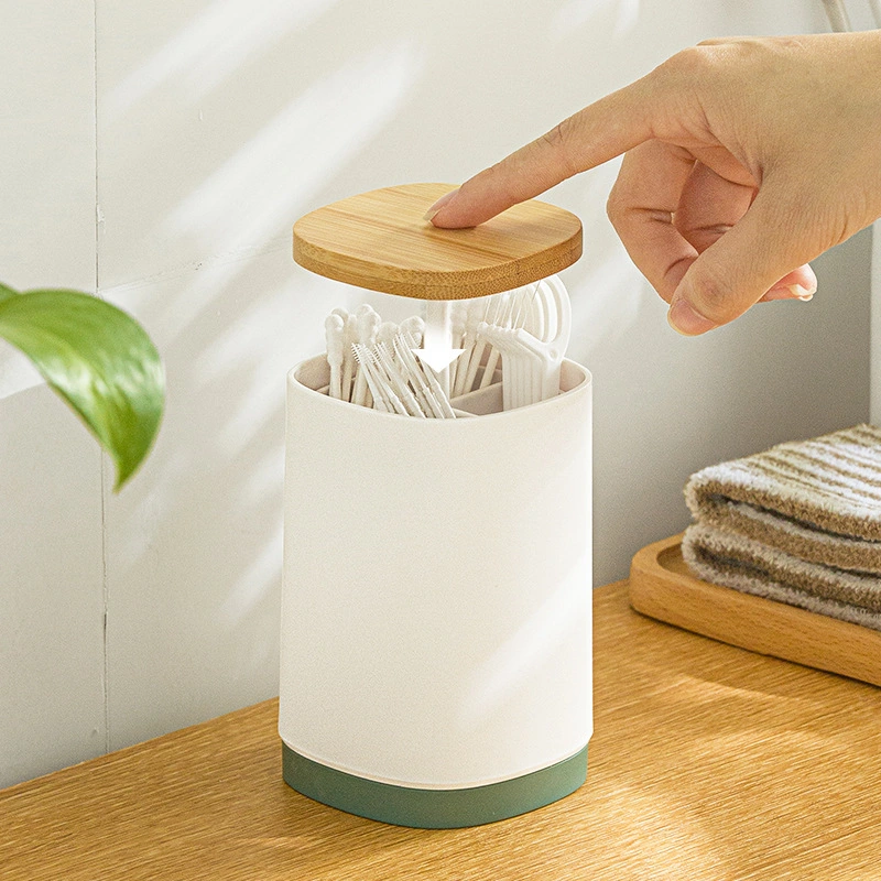 Household Minimalist Compartmentalized Automatic Press-type Toothpick Box