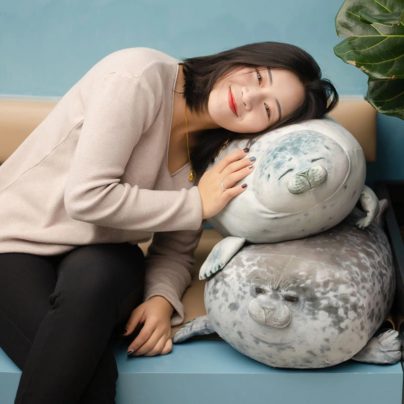 Cute And Soft Big Seal Pillow, Lazy Skin-friendly Bed Cushion, Aquarium Plush Supplies