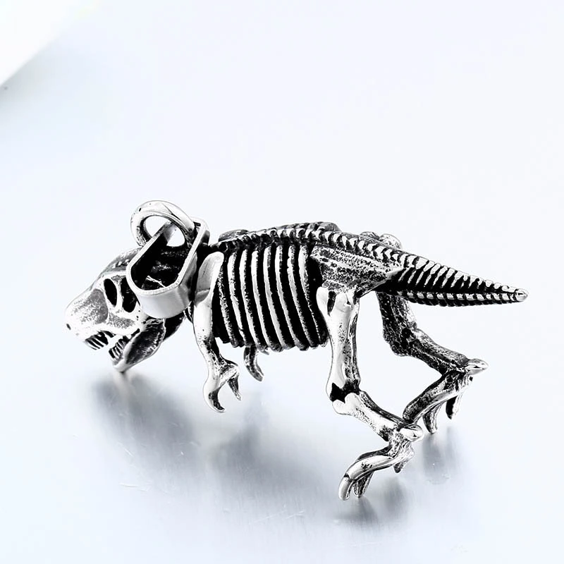 Fashion Retro Stainless Steel Dinosaur Pendant