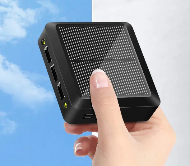 The Solar Power Bank Is Small And Portable