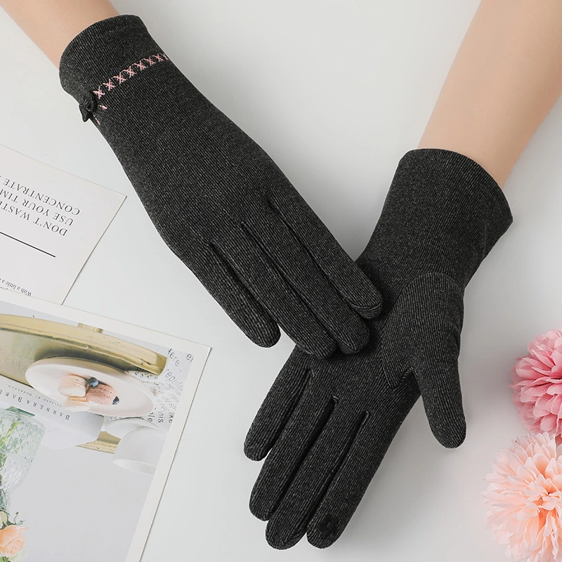 Thermal Gloves Women's Derong Velvet Soft Keep Warm And Emit Heat Touch Screen Gloves