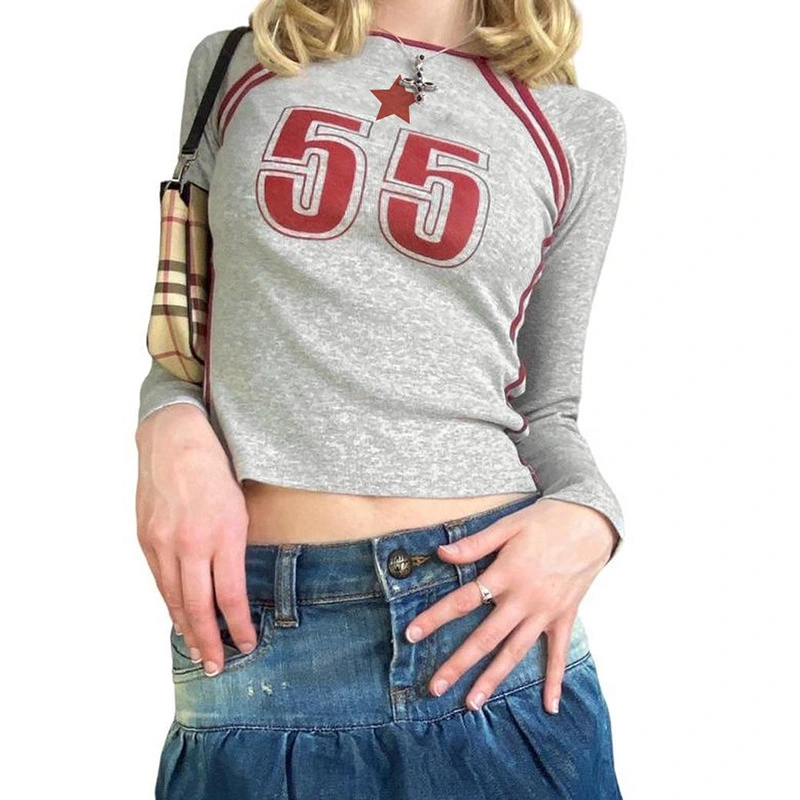 Women's Personalized Color Contrast Printed T-shirt