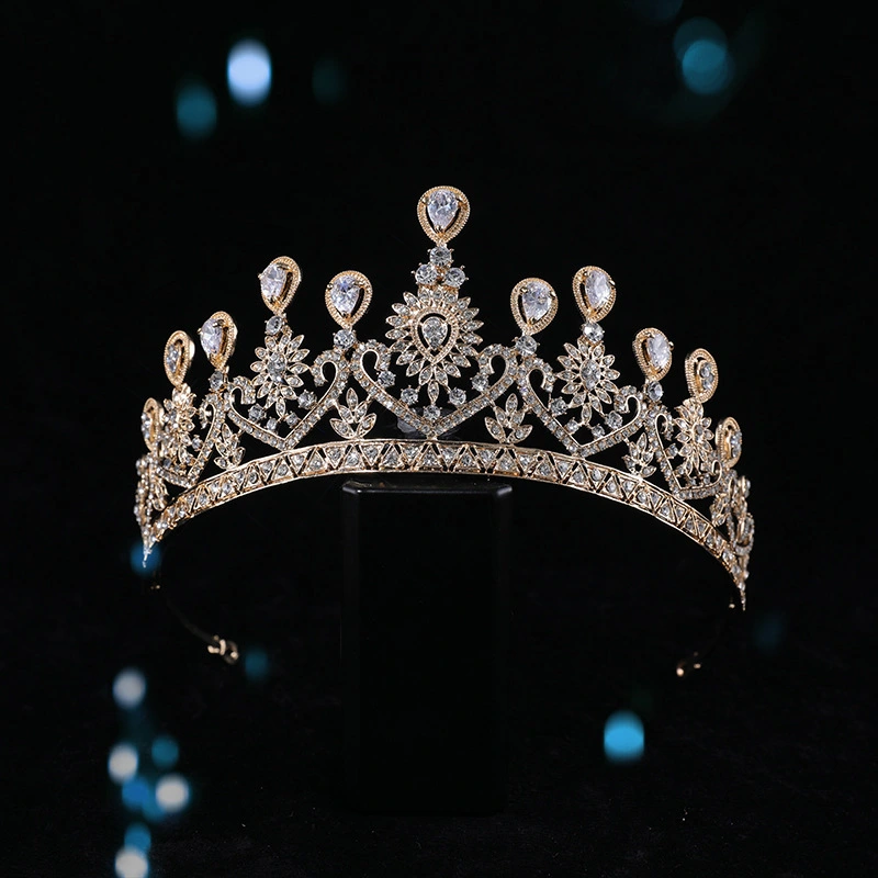 Inlaid Rhinestone Women's Zinc Alloy Electroplating Crown