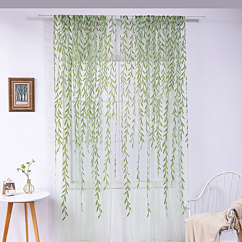 Inverted Willow Wicker Offset Printing Curtains Printing Window Screens Living Room Balcony Window Screens