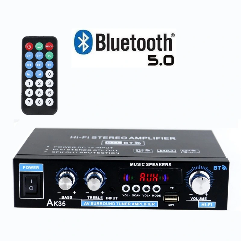 AK35 Digital Power Amplifier Bluetooth U Disk Two-channel Amplifier