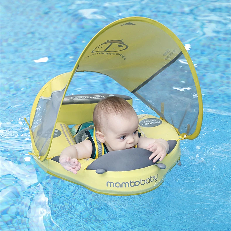 Infant And Toddler Swimming Ring Sunscreen And Sunshade