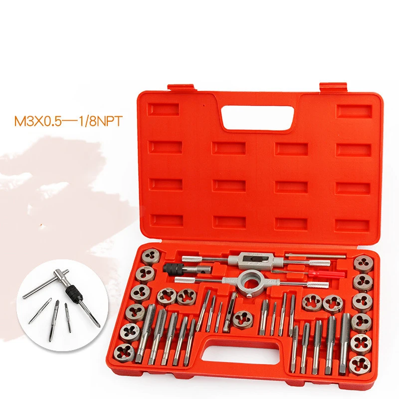 40 Pieces Metric Tap And Screw Die Suite