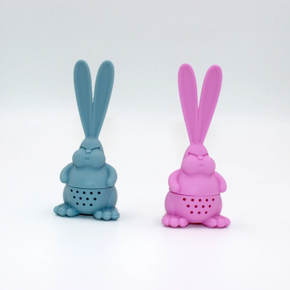 Silicone Angry Rabbit Tea Bag Silicone Rabbit Tea Bag Big Ear Rabbit Tea Bag