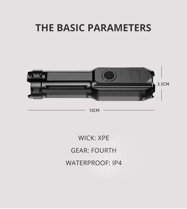 Cross-border Cob Sidelight Flashlight Outdoor Led Charging Household Magnetic Work Light Mini Small Power Torch Flashlight Tube Wholesale