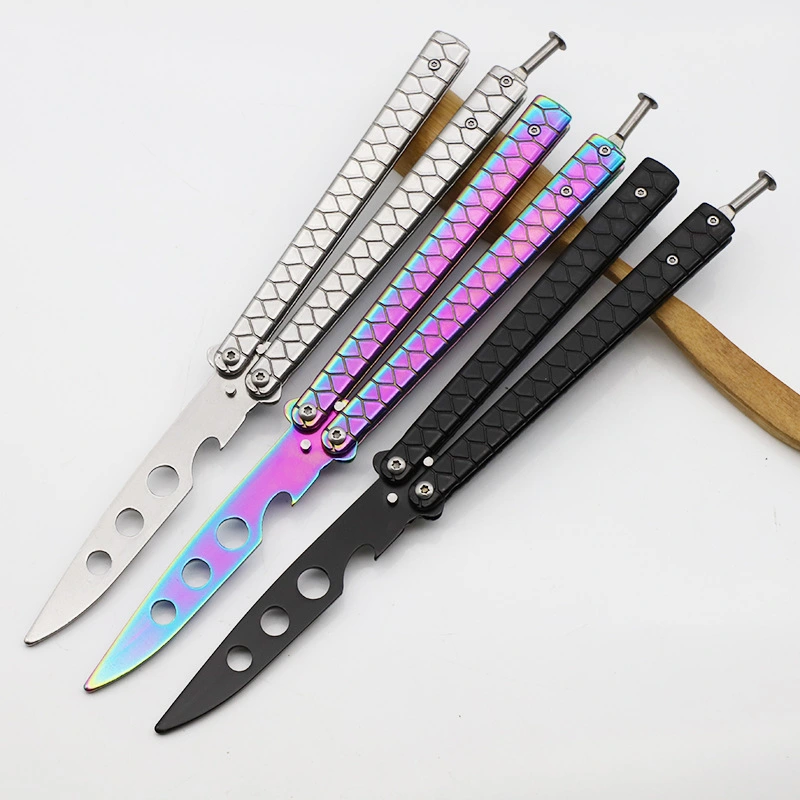 Outdoor Folding Toy With Uncut Butterfly Knife