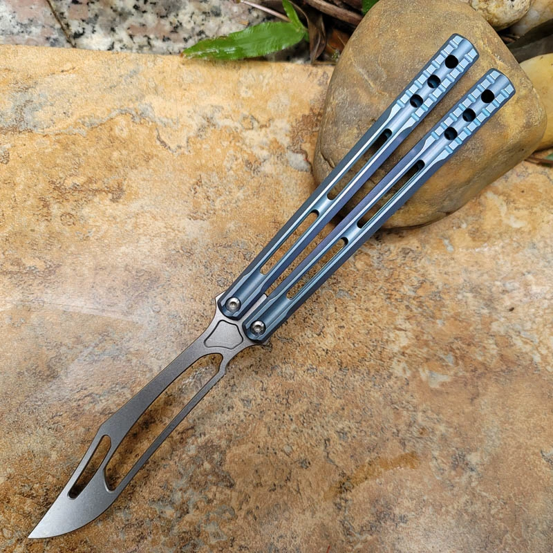 Butterfly Knife With Titanium Alloy Integrated Handle