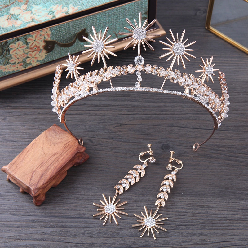 New Wedding Crown Hair Band Set