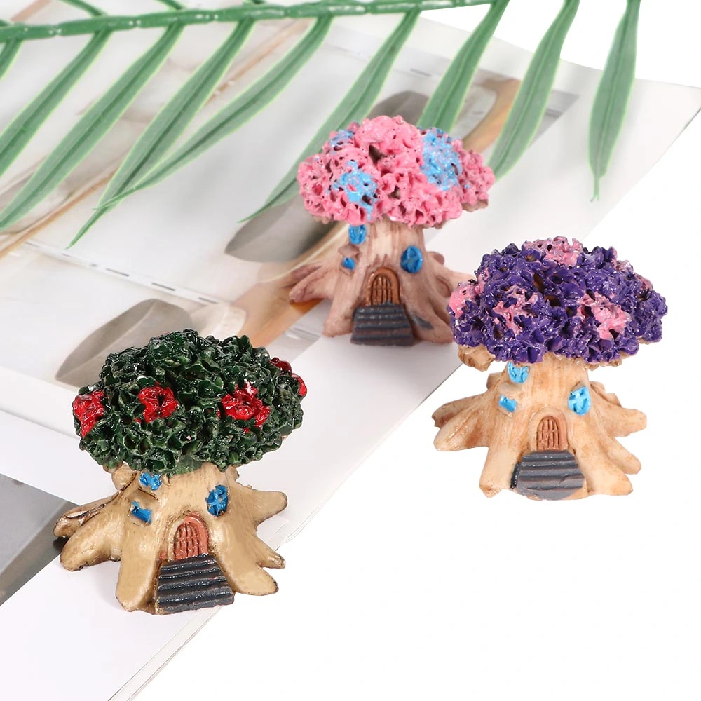 Cartoon Building Toy Resin Ornaments