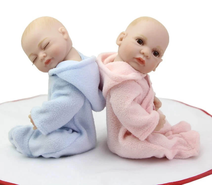 KEIUMI 11-inch Bald Reborn Doll Mini Full Glue Simulated Baby Toys