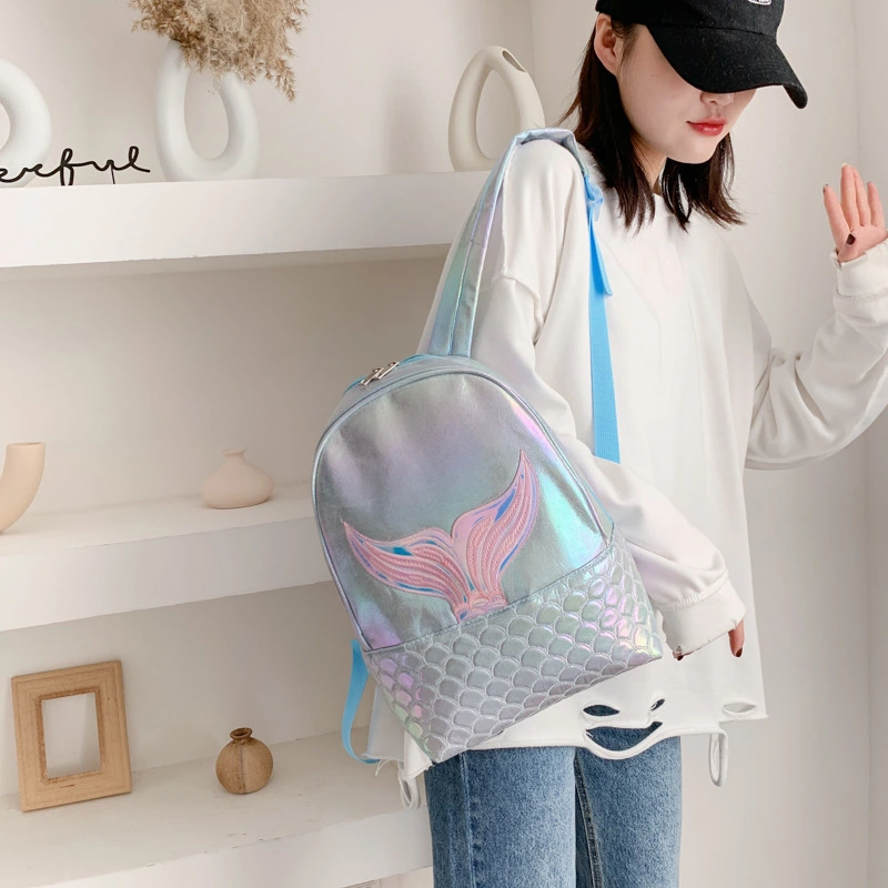 Children's Backpack Large Capacity Mermaid Laser Cute