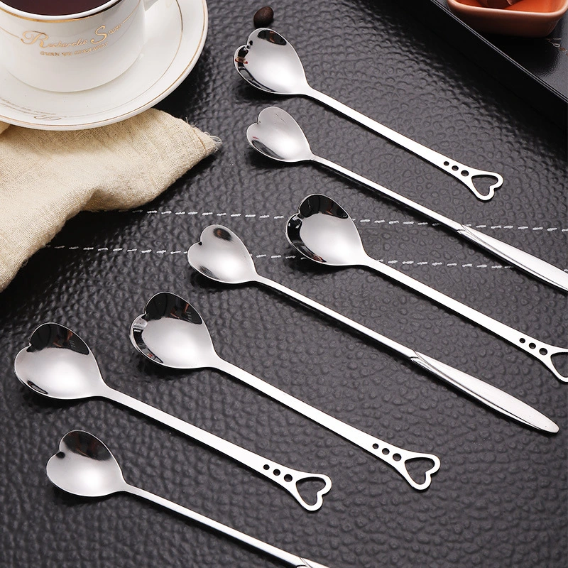 Creative Stainless Steel Heart Shaped Spoon Couple