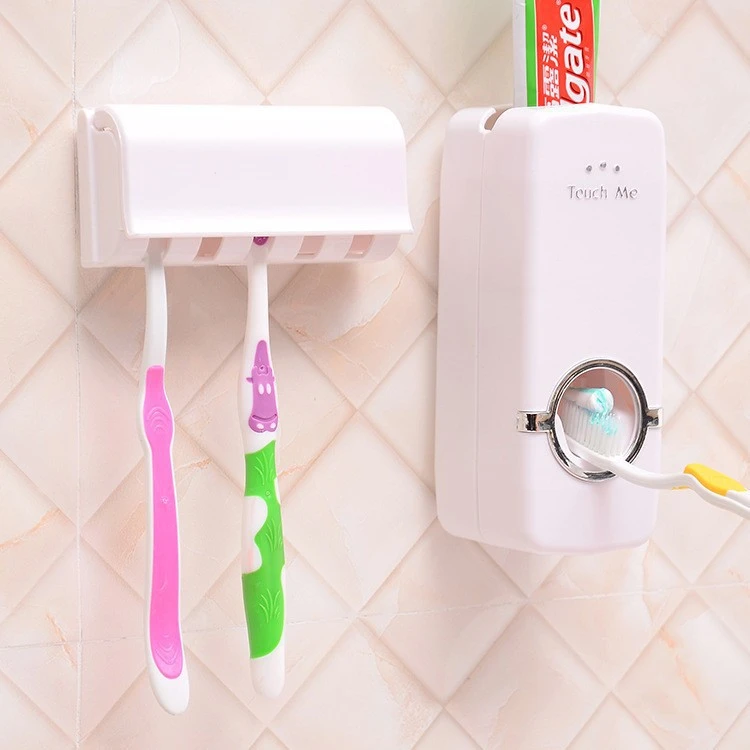 Automatic Toothpaste Squeeze Set Toothbrush Holder