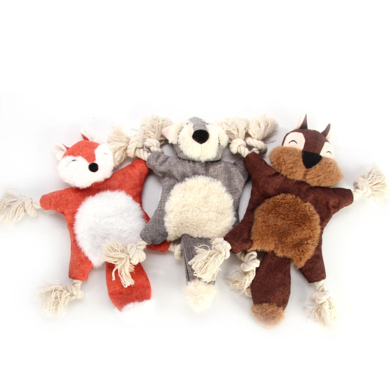 Pet dog plush toy with sound paper