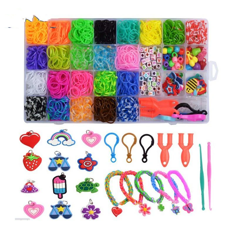 Colorful hand woven educational toys