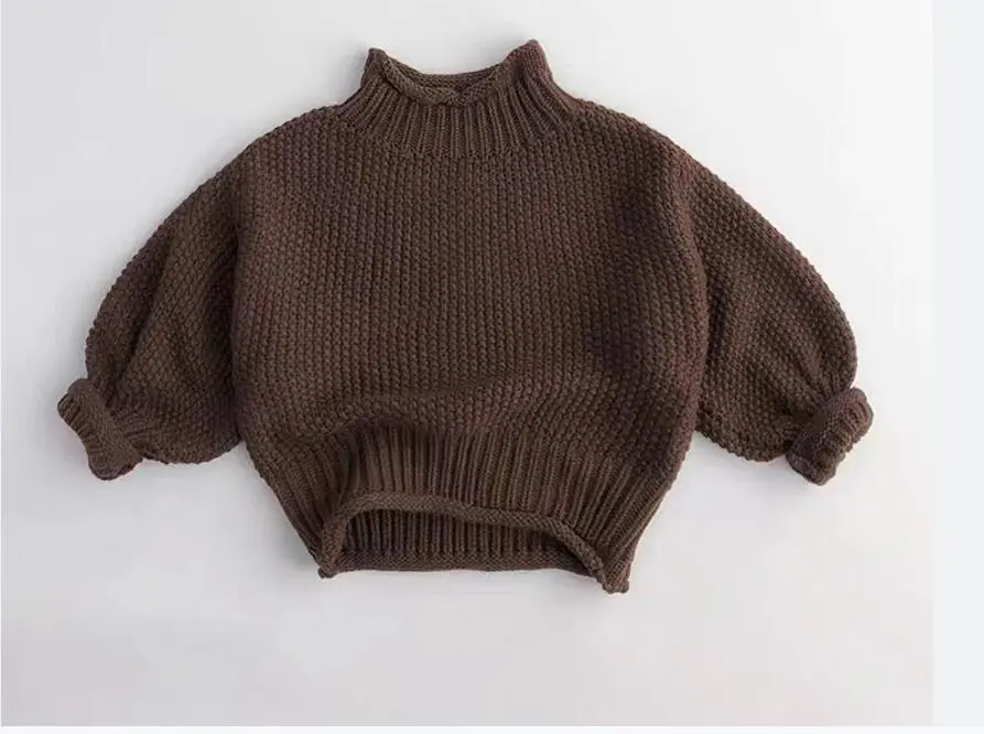 Children's Knitted Bottoming Shirt Baby Half Turtleneck Pullover Top