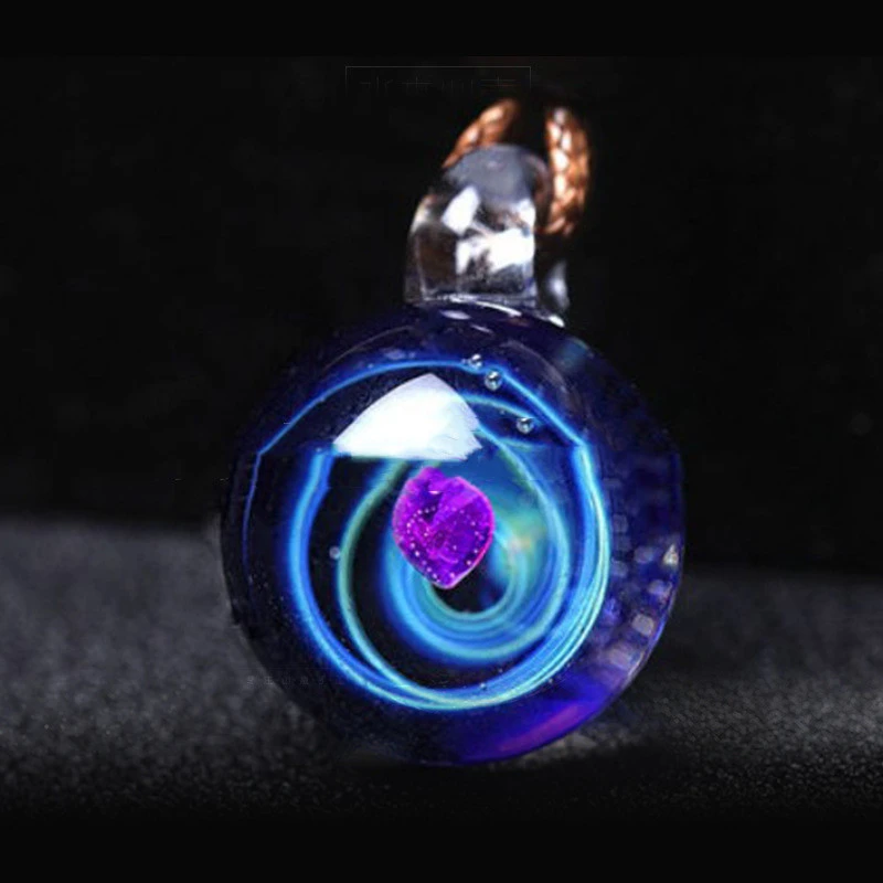 Creative Fashion Simple Pendant Glass Ball Necklace