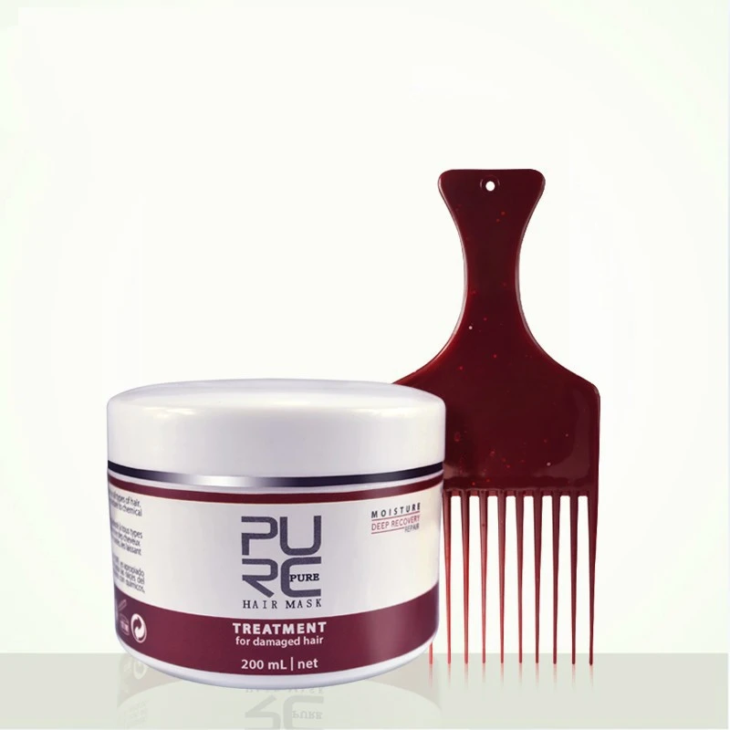 Keratin Hair Mask Without Heat With Fork Comb