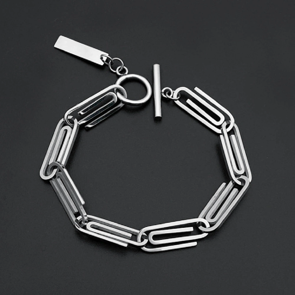 Men's And Women's Fashion Titanium Steel Geometric Bracelet