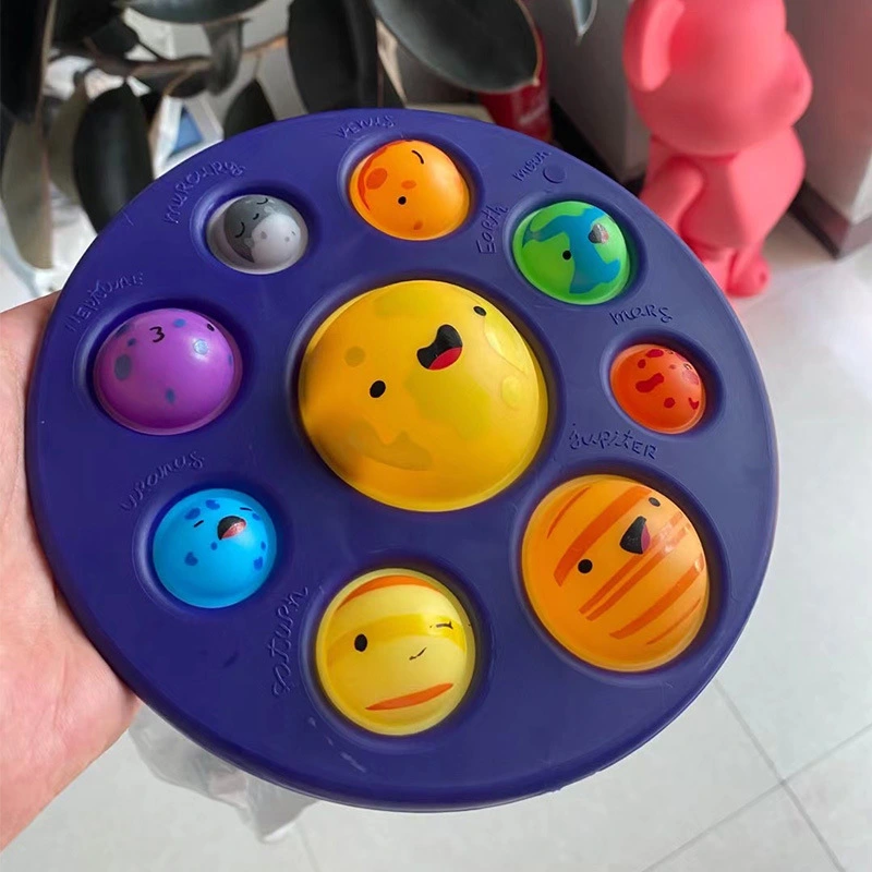 Planet Finger Press Bubble Music Decompression Pinch Leba Rat Killer Children's Educational Toys