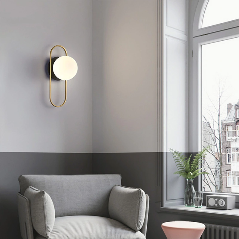 Post-modern TV Wall Wall Wall Lamp Study And Bedroom Bedside Corridor Balcony Wall Lamp