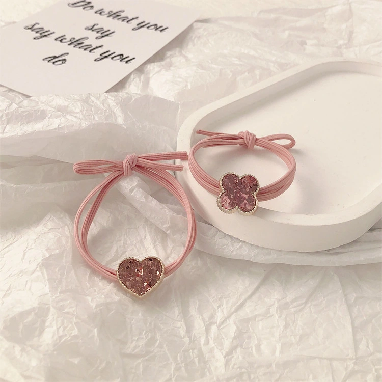 Sweet Cute XINGX Girl's Heart Hair Rope Hair Rubber Band Korean Hair Accessories