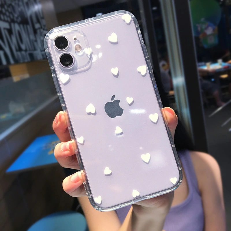 Small Love Mobile Shell For 12MAX TPU Transparent Solid Color IPhone11 Shell