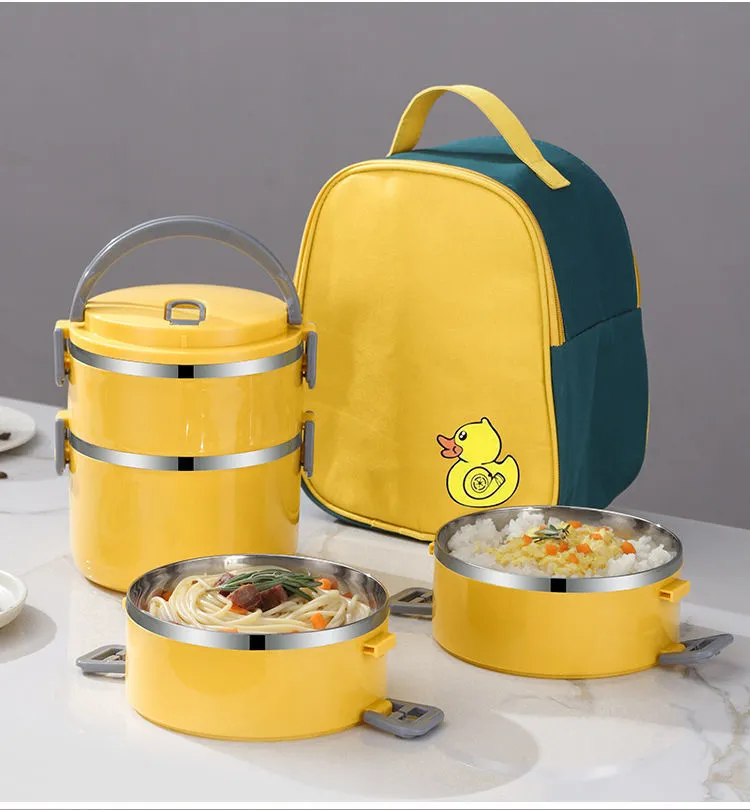 Sealed Insulated Lunch Box Bucket Office Worker Stainless Steel Lunch Box Microwave Oven With Lid Heated Bento Box Student Female