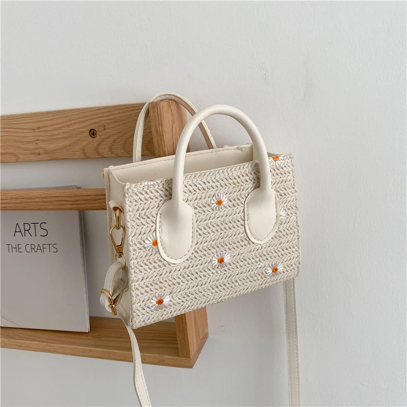 Women's Fashion Casual Woven Handbag Shoulder Bag