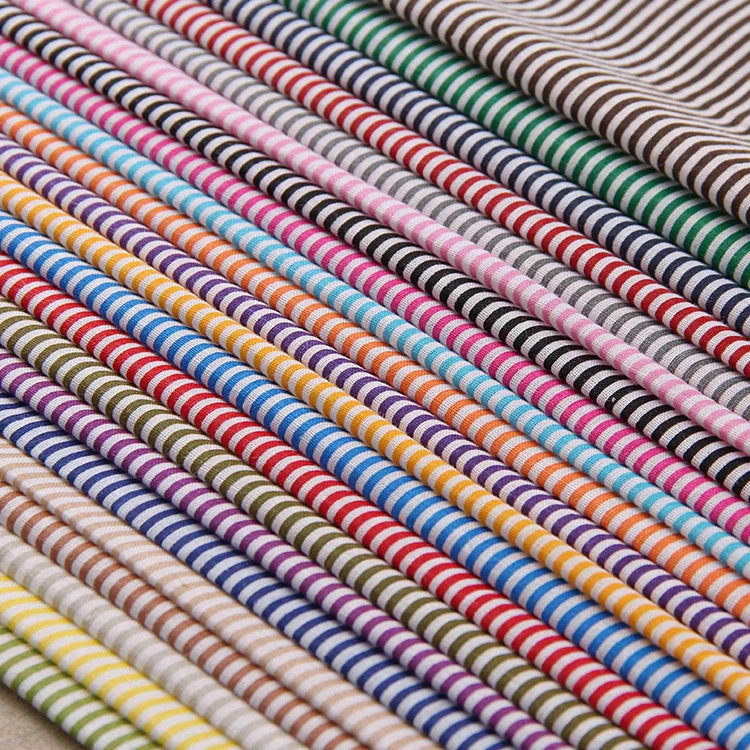 Cotton Fine Stripe Pigment Printed Cloth