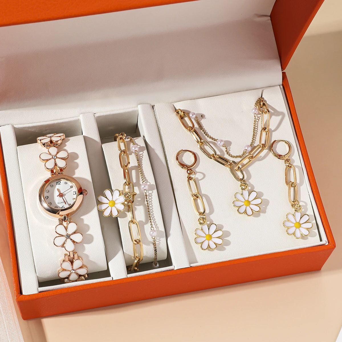 Flower Bottom Oil Chain British Watch