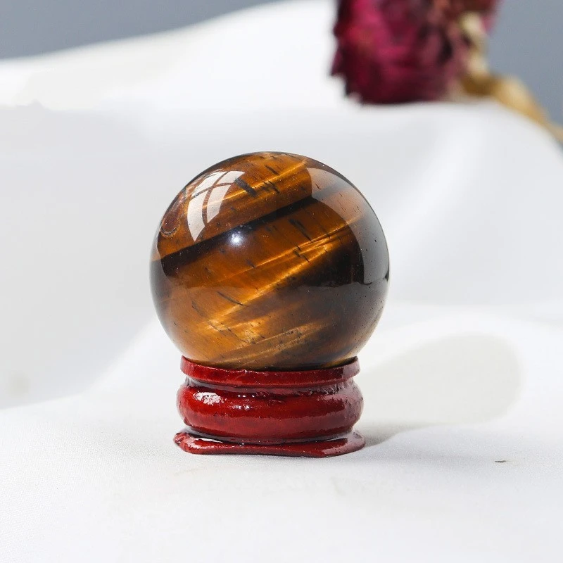 Natural Crystal Ball Ornament